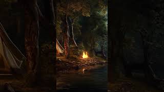 Camping by the Lake - ASMR Ambience #shorts