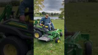 Picking up our new lawnmower! … #shorts #johndeere #tractor #zeroturnmower