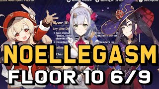 Noelle (C6), Mona, Klee - Spiral Abyss Floor 10 - 6/9 - F2P - Current Build