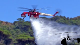 Giant firefighter helicopter in Sicily