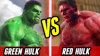 Hulk VS Red Hulk- All Powers Explained Epic Superhero Fight Battle Marvels Mightiest Hero's (2010)