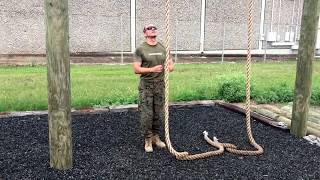 Rope Climb Techniques (S Method & Wrap Around Method) || US MARINE AND NAVY SEAL!!!