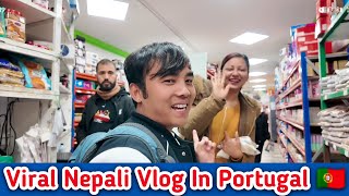 Viral Nepali Vlog In Portugal #NepaliVlog #viralnepalivlog #pasanglama