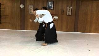 Mexico Aikido. Morote dori Irimi nage, Slow motion. Sensei Fernando Román