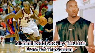 Michael Redd Basketball SetPlay Tuturials, Pin Down Screen,WingCut,The Curl,Fade Cut Off From Screen