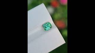 Elegant 0.96 ct Natural Bluish Green Tourmaline Cushion Cut from Afghanistan