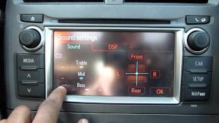 2011 TOYOTA VERSO S SAT NAV/STEREO UNIT