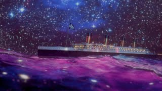 "Titanic Sailing in the Sea of Stars" titanic wallpaper