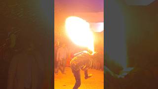 Stunt Man Playing With Fire😱😱#shorts #fireworks