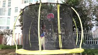 Customizable colors and sizes Round Trampoline bed tent with Basketball Hoop For kids