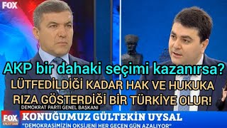 Fox tv canlı konuğu Demokrat parti Genel başkanı Gültekin UYSAL