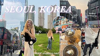 A WEEK IN SEOUL, KOREA ｡⋆୨୧˚ shopping in myeongdong & hongdae, cafe hopping, seongsu, & cute hauls!