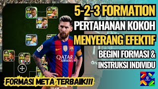 Penjelasan Lengkap Teknik Menyerang & Cara Bertahan Formasi 523 | Review Gameplay | eFootball 2025