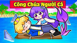 NABEE CÔNG CHÚA NGƯỜI CÁ BẤT NGỜ THÍCH THẦM TÔ GÀ HOÀNG TỬ TRONG MINECRAFT*NABEE NGƯỜI CÁ 👑🧜‍♀️🌊