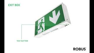 ROBUS | EXIT BOX with SELF TEST option