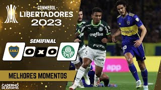 BOCA JUNIORS 0 X 0 PALMEIRAS - MELHORES MOMENTOS - SEMIFINAL LIBERTADORES 2023 (IDA) - ESPN