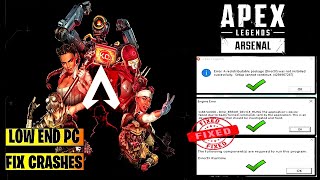 Apex Legends Season 17 : How To Fix crashing PC | Apex legends Arsenal Freezing Hung Error Fix(2023)