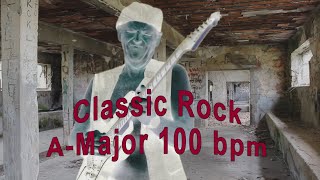 Free Backing Track for Guitar Classic Rock A-Major 100 bpm