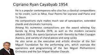 Cipriano Ryan Cayabyab 1954