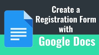 How To Create Online Registration Form Using Google Docs | Create Registration Form with Google Docs