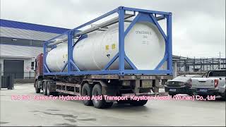 Keystone Vessel Offshore T14 ISOTanks For Hydrochloric Acid UN Portable Tanks