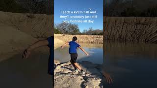 Just kidding! Probably most of the day! #funny #foryou #viral #dad #kids #fish #fishing #shorts