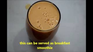 Homemade Healthy Tasty Papaya-Banana Milkshake||Papaya-Oats-Banana Breakfast Smoothie