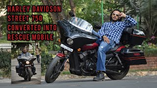 HARLEY DAVIDSON street 750 converted into a Wildlife Rescue Mobile