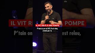 Il vit relié à une pompe 😦 #humour #pourtoi #standup