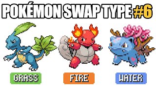 Pokemon Swap Type Sprite #6: Ivysaur Charmeleon and Wartortle Gen 1 Kanto Starters Evolution