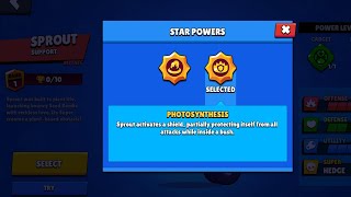 New Sprout's 2nd star power Photosynthesis gameplay Brawl stars