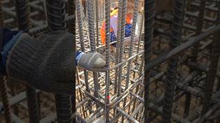 Tie core wall rebar #shorts #construction #building #civilengineering