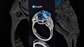 Голубой бриллиант Blue diamond выращеные бриллианты #diamond #свадьба #помолвочноекольцо