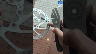 how to straighten bent rotors/disc brake plate sidha kaise karen #discbrake #rotors #rotor #cycling