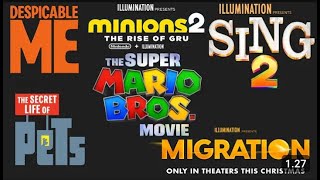 All Illumination Entertainment Trailer Logos