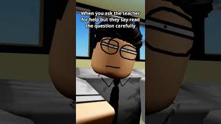 Read the Question Carefully | Roblox Animation