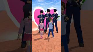 yuta mio vs polisi | celana pendek🤔#sakuraschoolsimulator #sakura#video pendek #petugas polisi