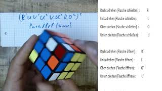 Rubik´s Cube Zauberwürfel Grundlagen 3 Ecken Paralleltausch