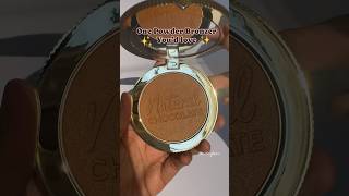 Too Faced Chocolate Soleil Natural Chocolate Bronzer - Caramel Cocoa #youtubeshorts #makeup #bronzer