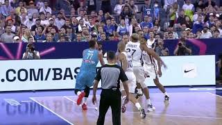 Luka Dončić amazing buzzer beater 3 vs France