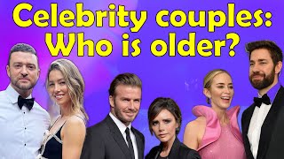 Celebrity couples - who is older? Which person in these celebrity couples is the older partner?