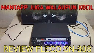 REVIEW AMPLIFIER MINI/FLECO SN-808BT/MURAH MERIAH COYY...