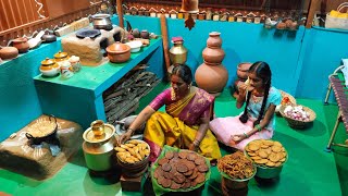 Diwali Sweet Recipes || Murukku & Adhirasam Making In Village House || Traditional Recipes ||