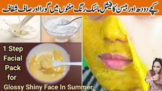 How To Use And Make Urgent Facial At Home | Urgent Skin Whitening In Just 10 Minutes |Rawmilk facial