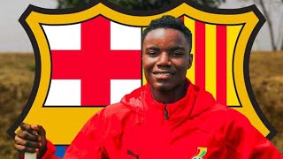 Watch highlights of GH's left-back David Oduro on trails at Spanish giant Barcelona from Accra Lions