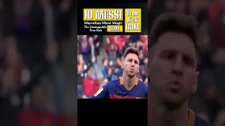 Marvelous Messi Magic: The Unstoppable Free Kick Goal | Shorts