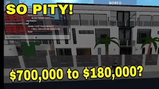 DELETING MY 700K MANSION AND I ONLY GET 100K ROBLOX|BLOXBURG