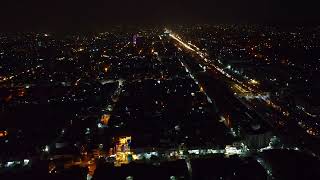 NIGHT  DRONE FOOTAGE ( Bufferzone karachi )