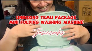 Unboxing TEMU Mini Folding Washing Machine! @josiecooks4339