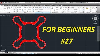 Autocad 2D Practice Drawing / Exercise 27/ Simple Tutorial